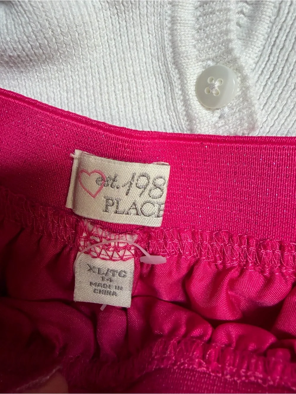 The Children's Place White Cardigan with Pink and Purple Floral Print